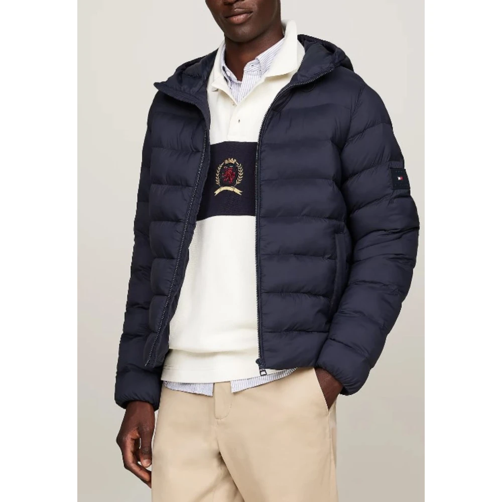 Tommy Hilfiger Heren Hoodie Lichtgewicht Jas Blue Heren