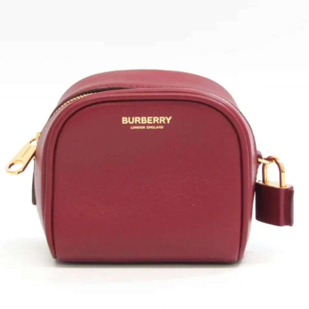 Burberry Vintage Pre-owned Leather pouches Red Dames