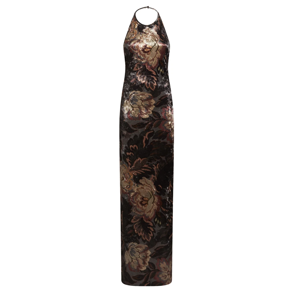 ETRO Bloemenprint Grijze Jurk Multicolor Dames