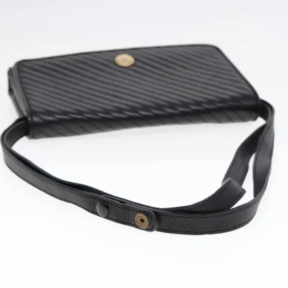 Celine Vintage Pre-owned Leather shoulder-bags Black Dames