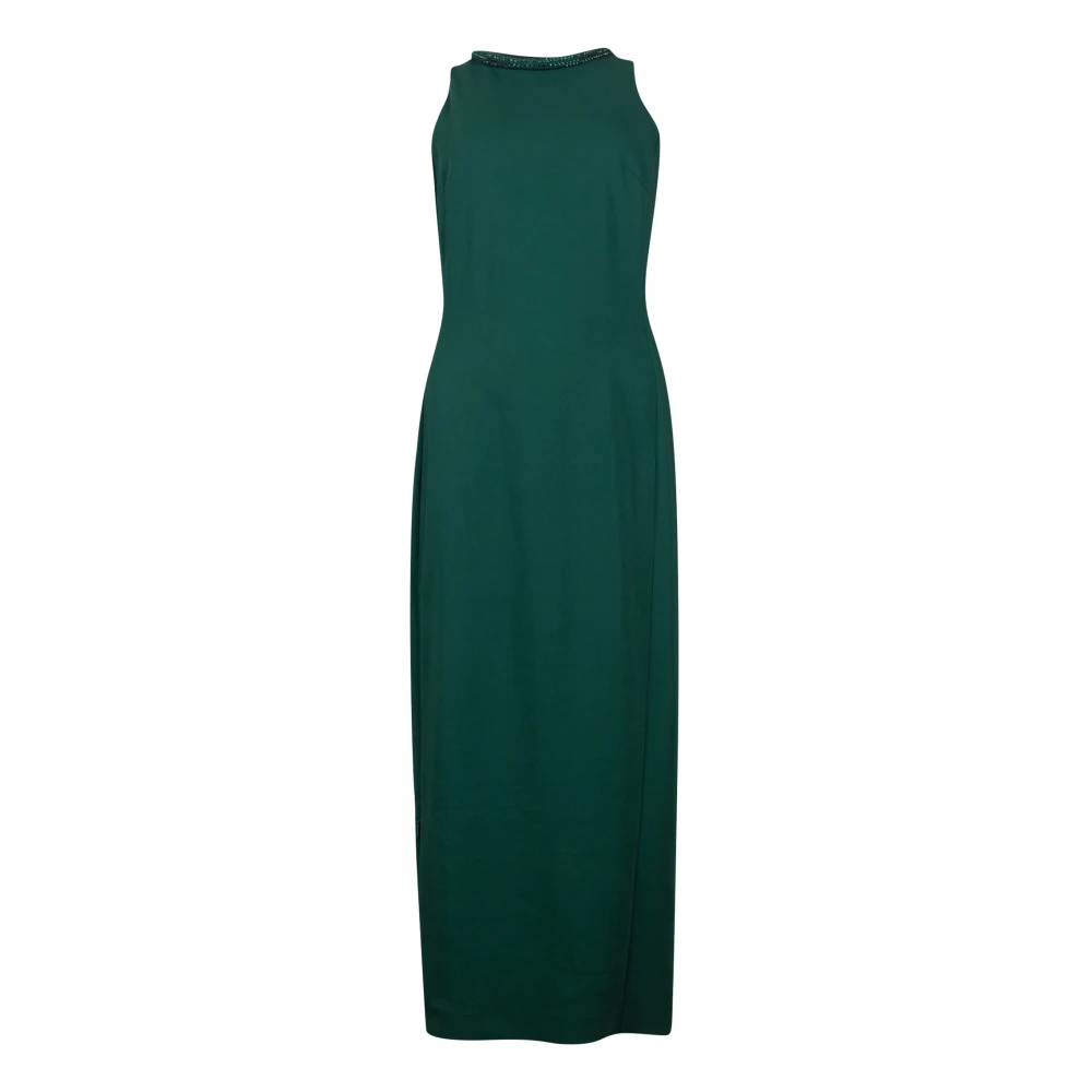 Pinko Jurk met strass details Green Dames
