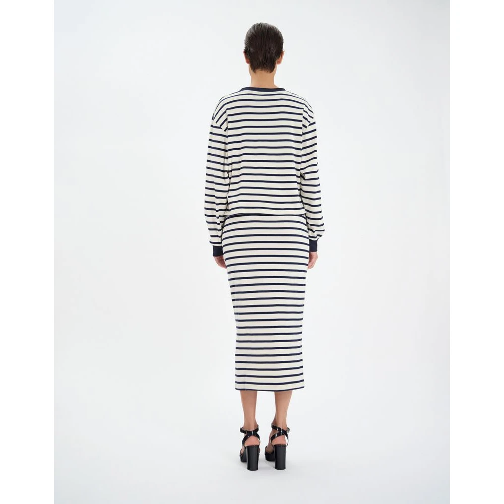Ines De La Fressange Paris Layann navy katoenen trui Blue Dames