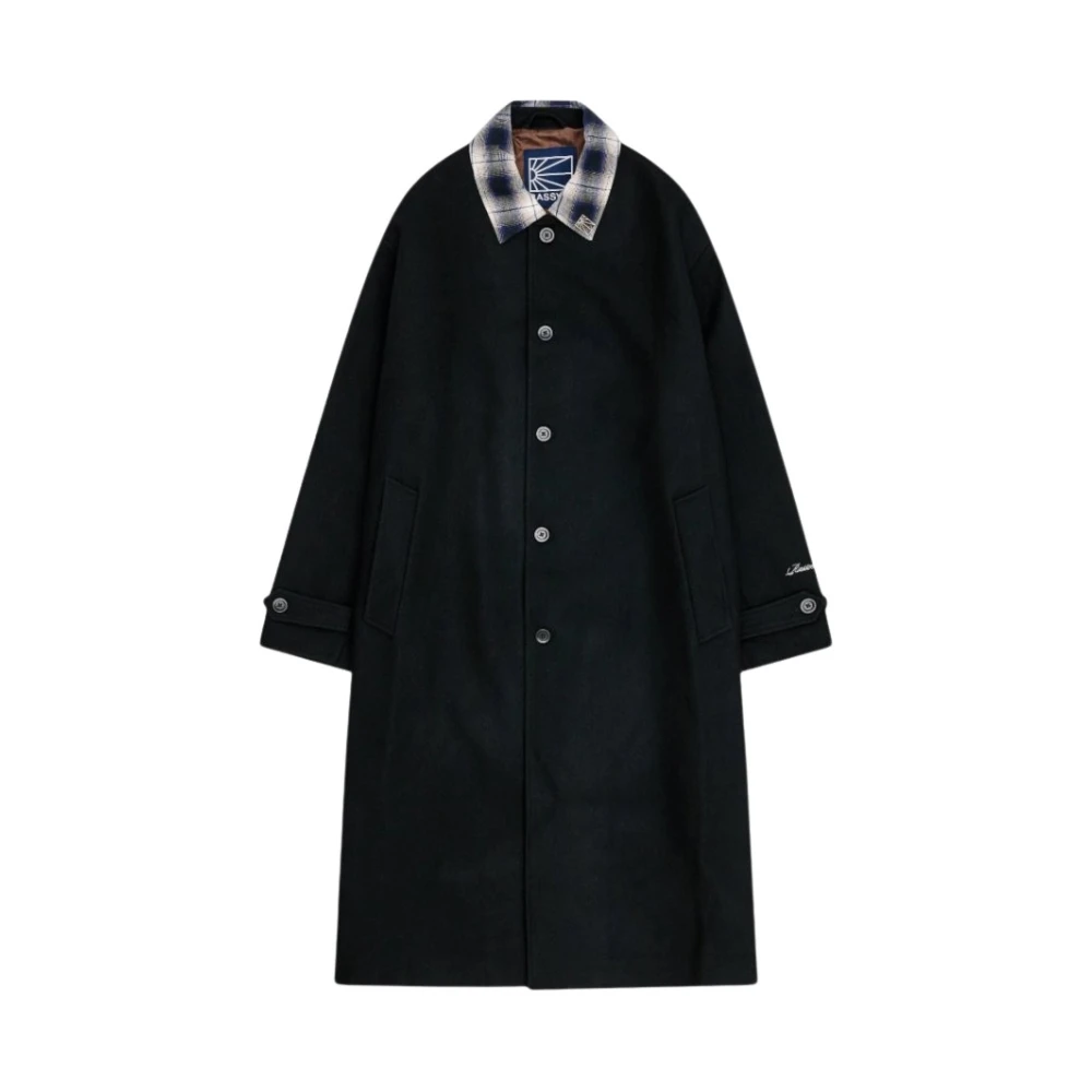 Rassvet Zwarte Geweven Winterjas Black Heren