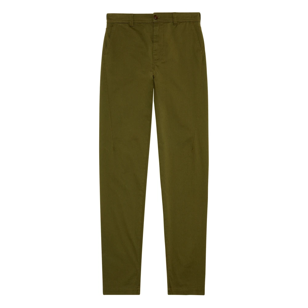 Diesel Chino pants in cotton gabardine Green Heren