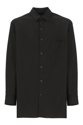 black-cotton-shirt-crew-neck-long-sleeves