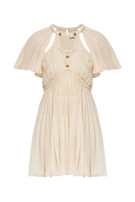 butterfly-sleeve-beige-dress-with-braided-neckline