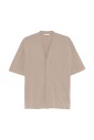 pull-beige-col-v-manches-courtes