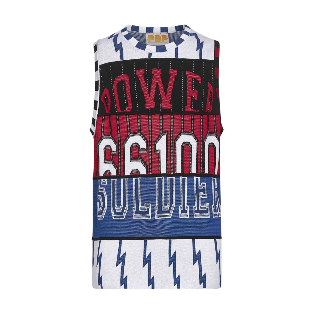 Pdf Men's Jacquard Mixed Graphic Sleeveless Top