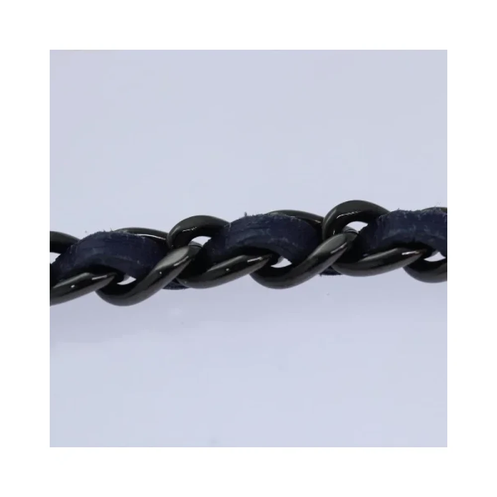 Chanel Vintage Pre-owned Cotton chanel-bags Blue Dames