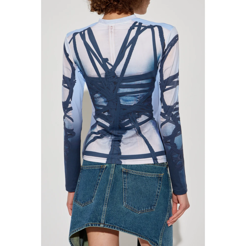 Y Project T-shirt met print Blue Dames