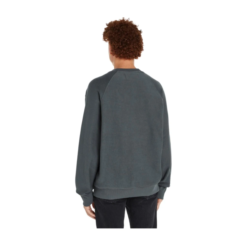 Calvin Klein Applique Sweatshirt Green Heren