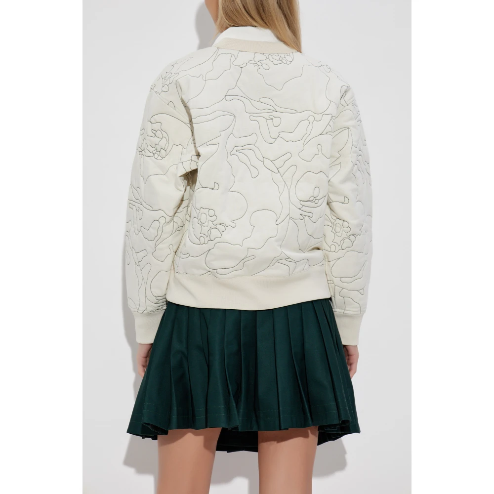 Lacoste Sweatshirt met decoratieve borduursels Gray Dames