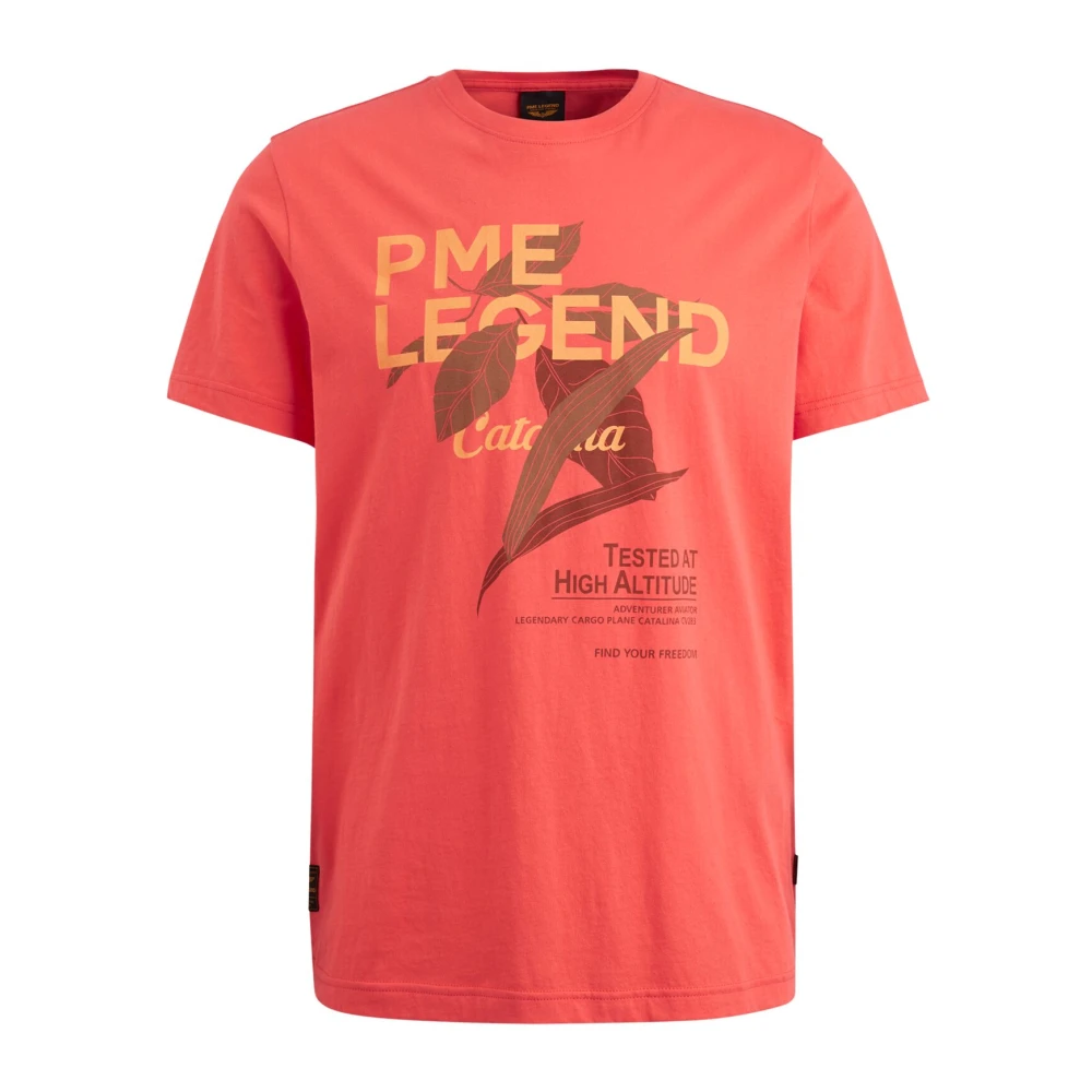 PME Legend Vintage Catalina Aircraft Grafisch T-shirt Red Heren