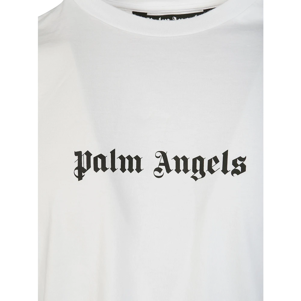 Palm Angels Klassieke Logo T-shirt White Heren