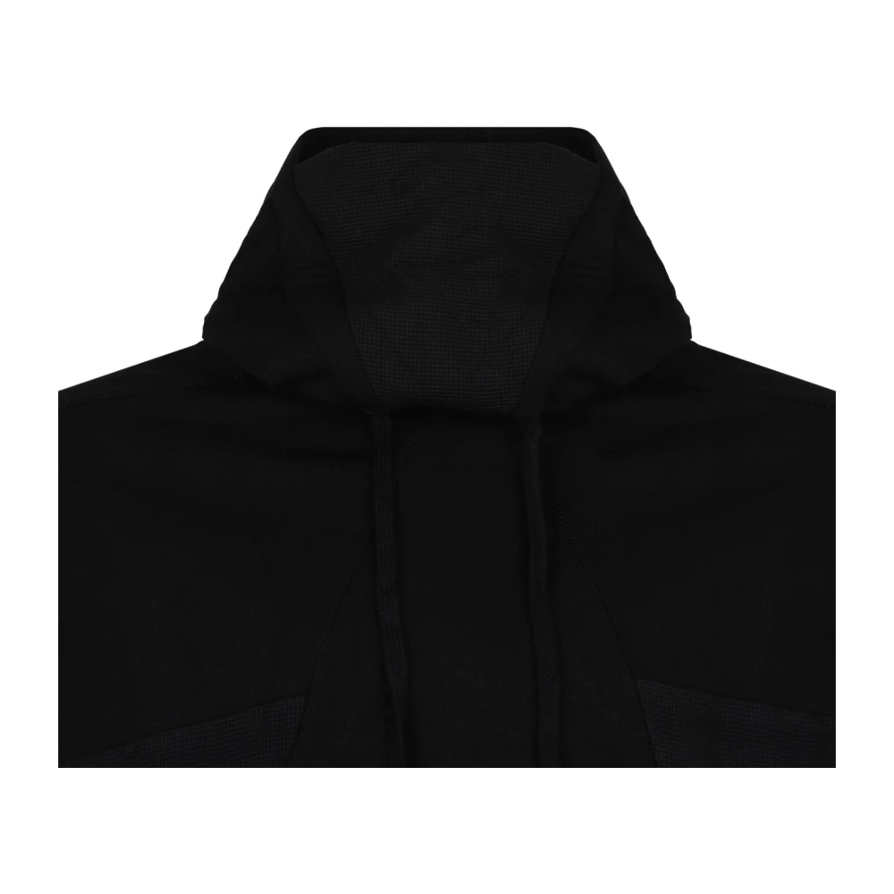 Thom Krom Zwarte hoodie met paneeldesign Black Heren