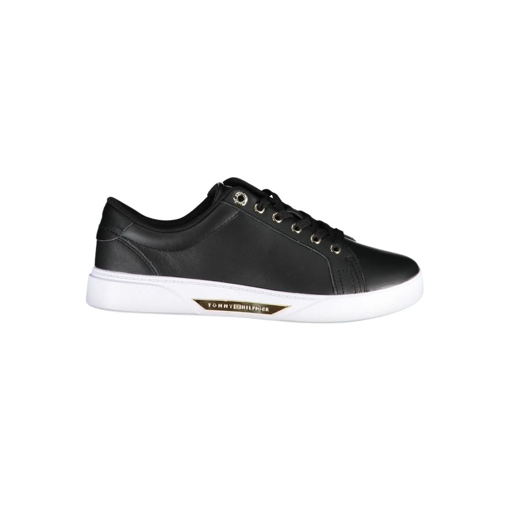 Tommy Hilfiger Men's Black Sneakers,, Polyester Sneaker Size 4 Uk