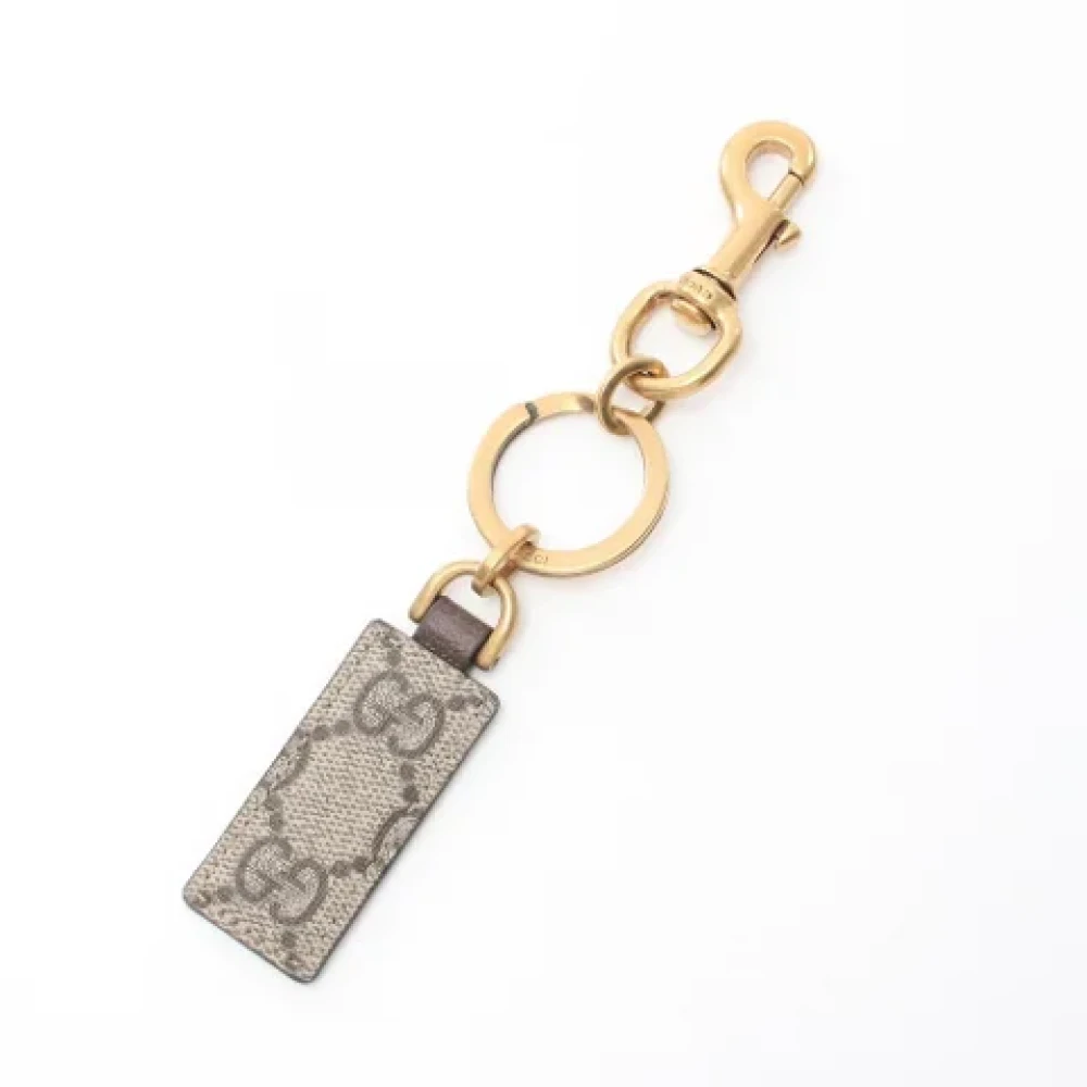 Gucci Vintage Pre-owned Metal key-holders Beige Heren