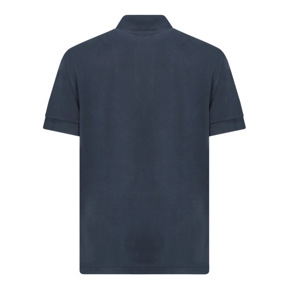 Tom Ford Blauwe Lyocell Polo Shirt Klassieke Kraag Blue Heren