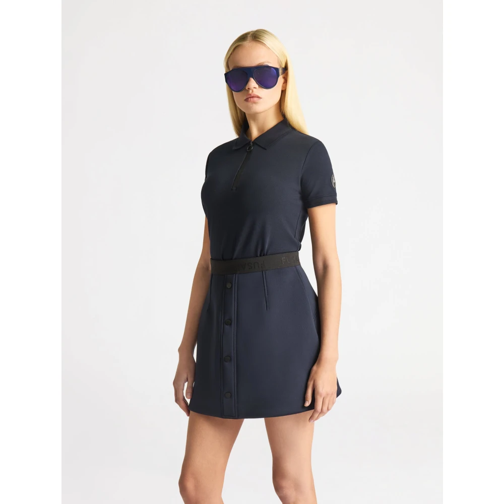 Fusalp Leana Poloshirt MET Korte Mouwen Blue Dames