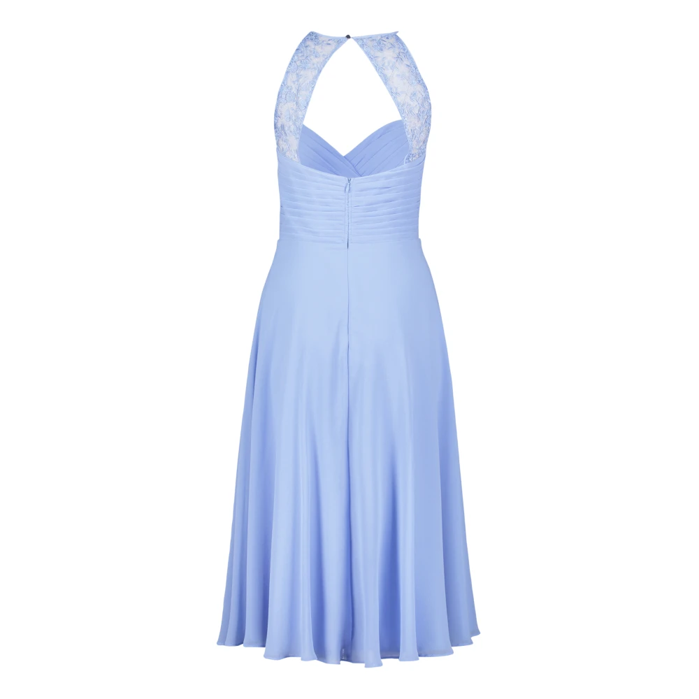 Vera Mont Cocktailjurk met kantinzet Blue Dames