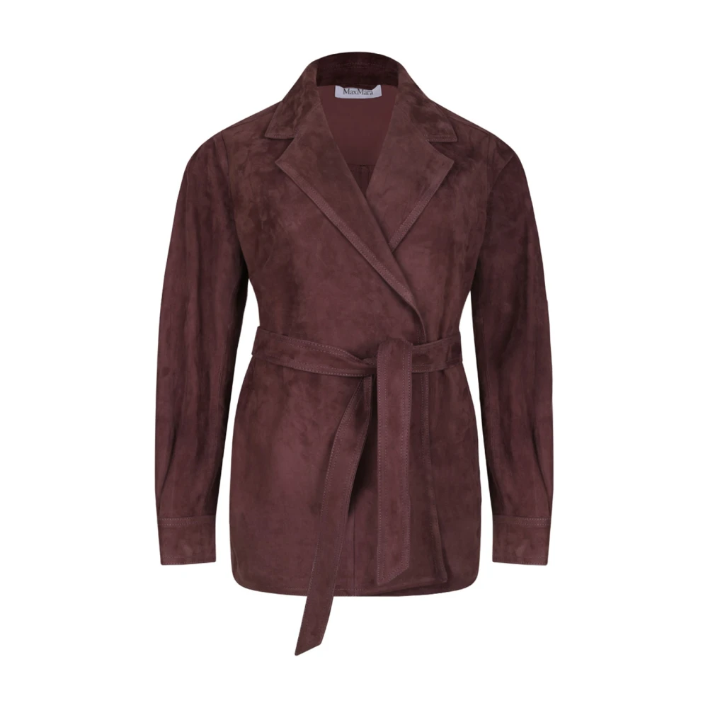 Max Mara Stijlvolle Jassen voor Vrouwen Purple Dames