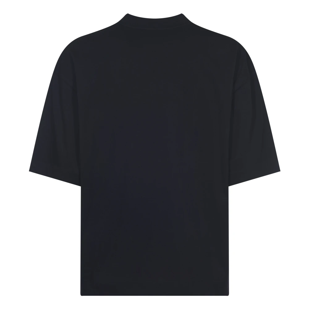 Études Zwarte Oversize Zak T-shirts en Polos Black Heren