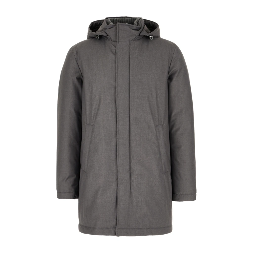 Herno Stijlvolle gewatteerde jassen voor de winter Gray Heren