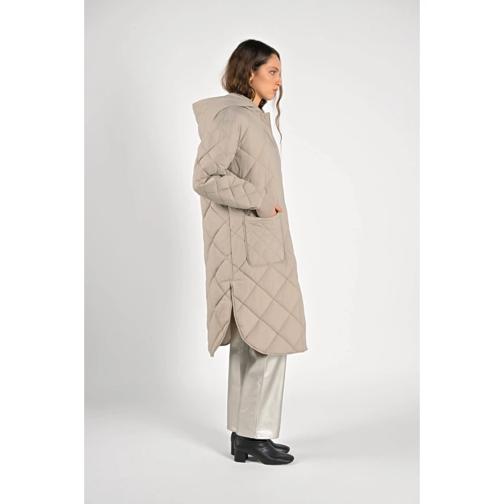 Canadian Classics Diamantgestikte Winterjas Beige Dames