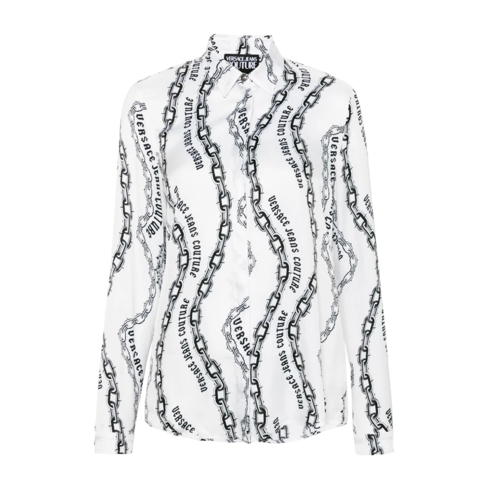Versace Jeans Couture Witte Overhemd Elegante Stijl White Dames