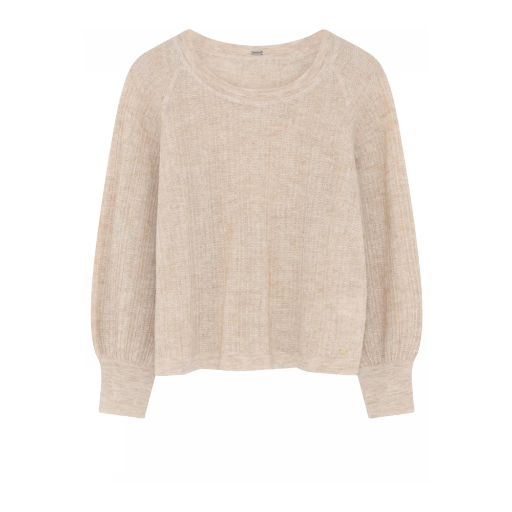 Gustav Cozy Knit Sweater Beige Dames