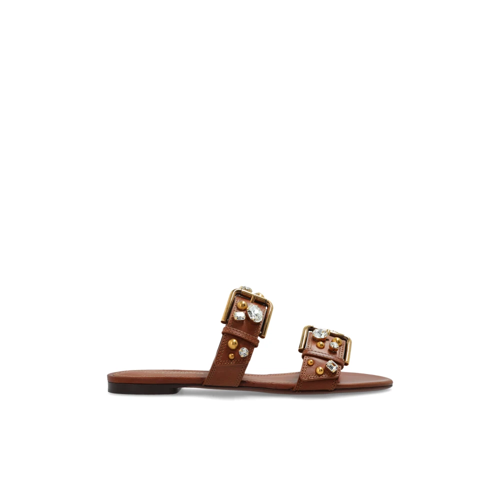 Dolce & Gabbana Damen Braun Schuhe, 40 Eugröße: