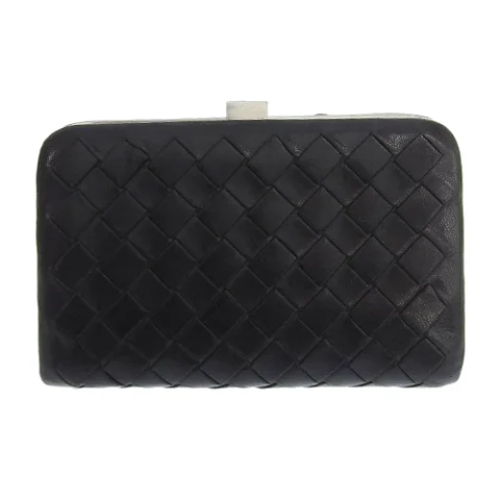 Bottega Veneta Vintage Pre-owned Leather wallets Black Dames