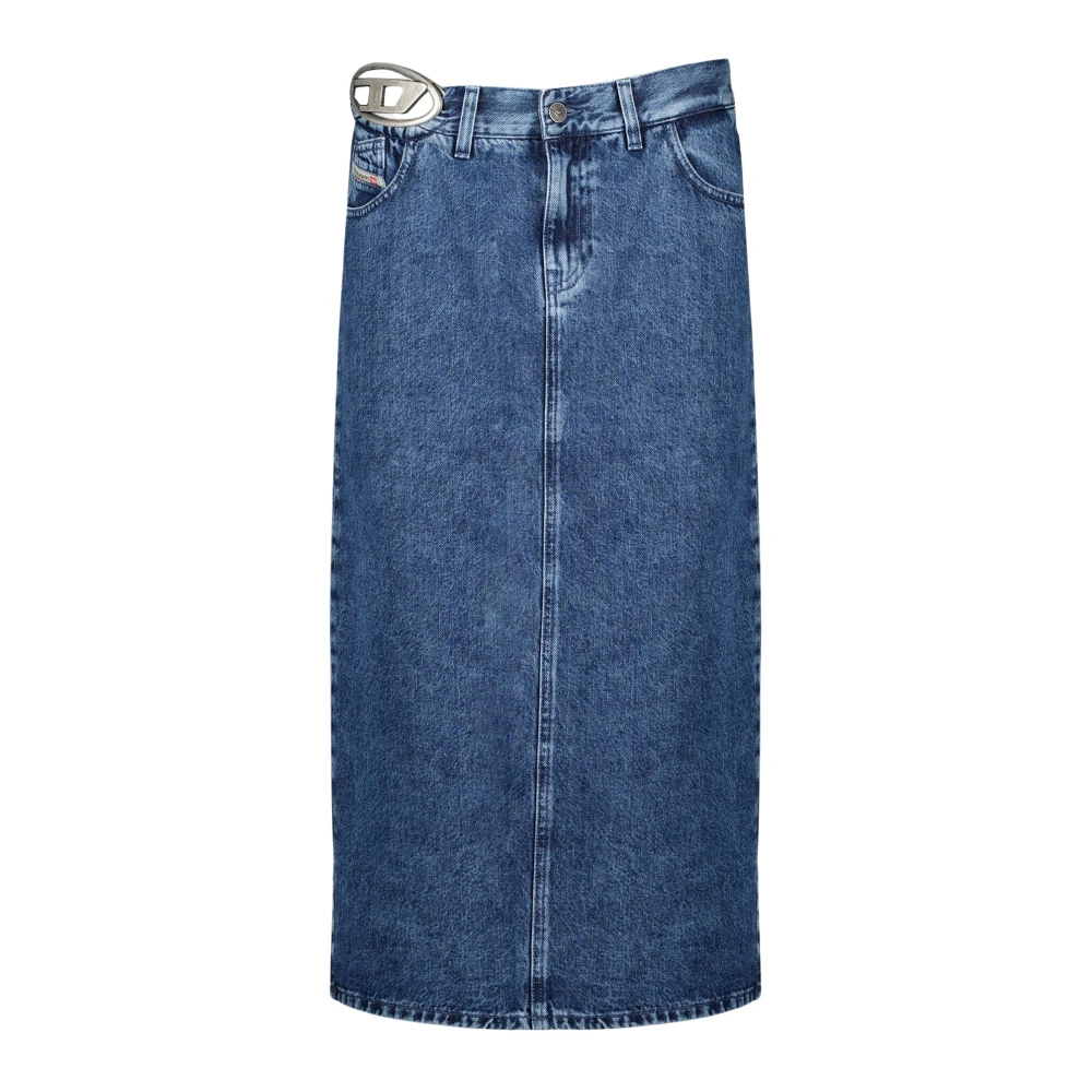 Diesel Women's Blue D Sky S1 Midi Skirt - Denim Skirts - W26 - Skirts