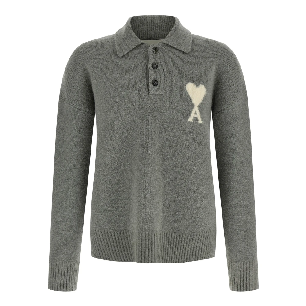 Ami Paris Uomo Grigio Maglie, 2XL, New,