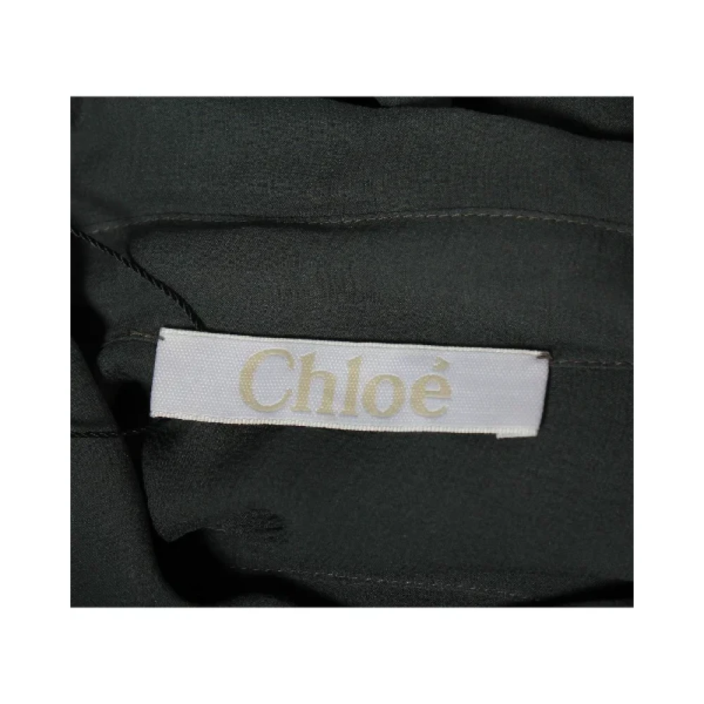 Chloé Pre-owned Silk tops Gray Dames