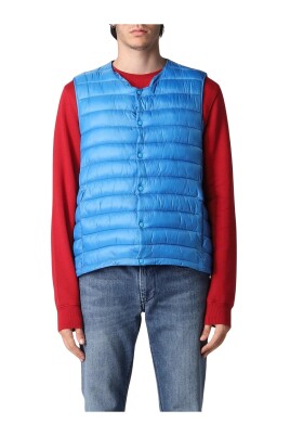 elegant-blue-puffer-vest