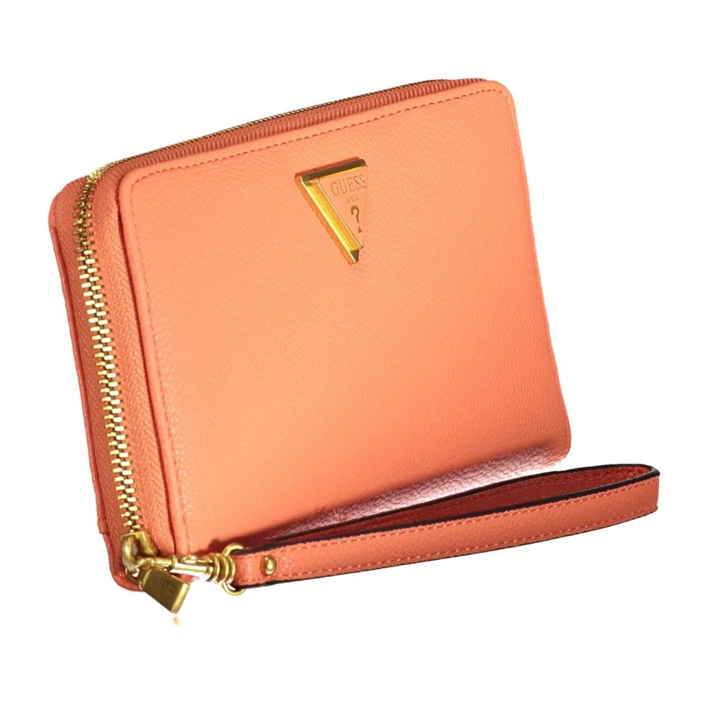 Guess Oranje Portemonnee met Rits Sluiting Orange Dames