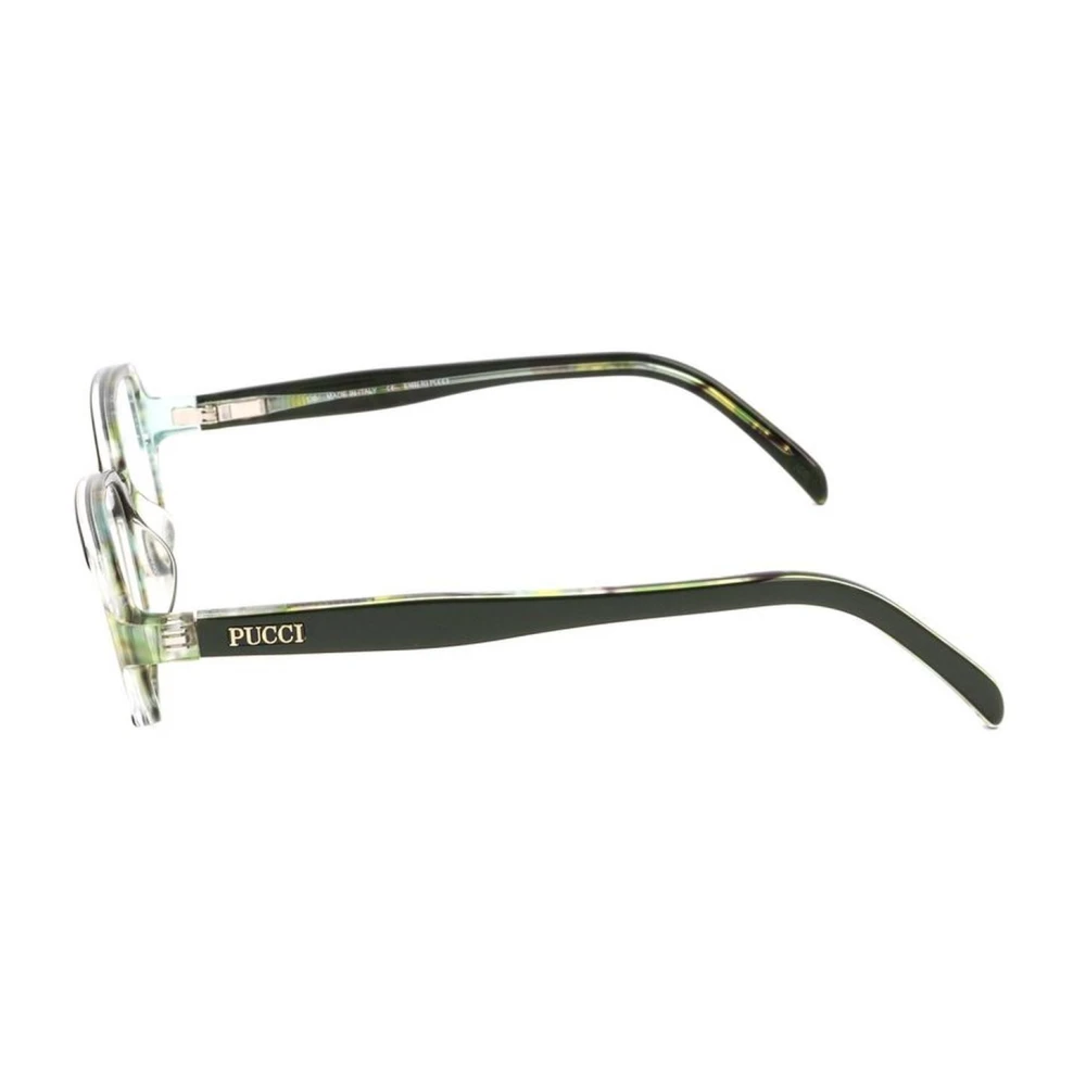 EMILIO PUCCI Bicolor Plastic Frame Bril voor Vrouwen Multicolor Dames