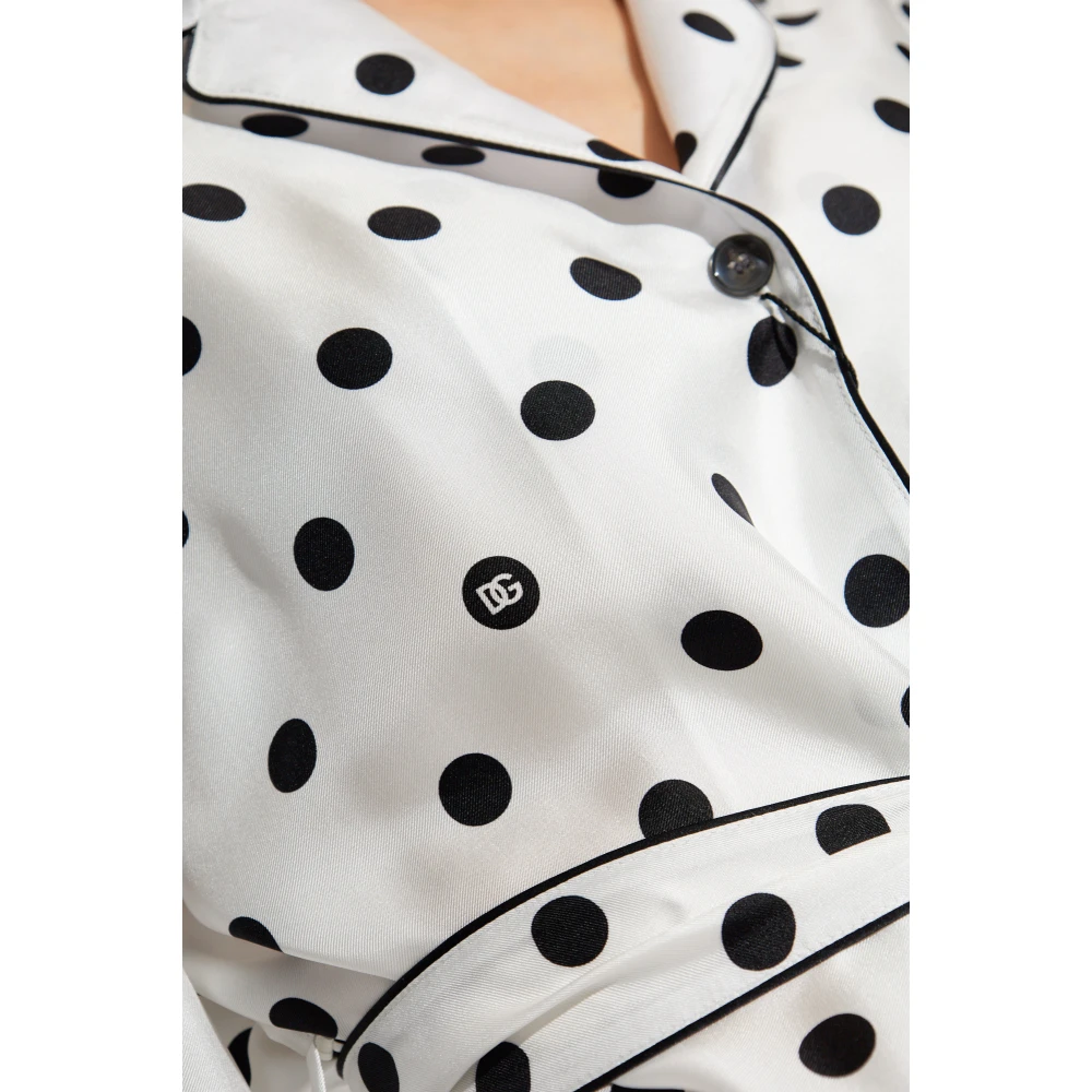 Dolce & Gabbana Zijden Overhemd White Dames