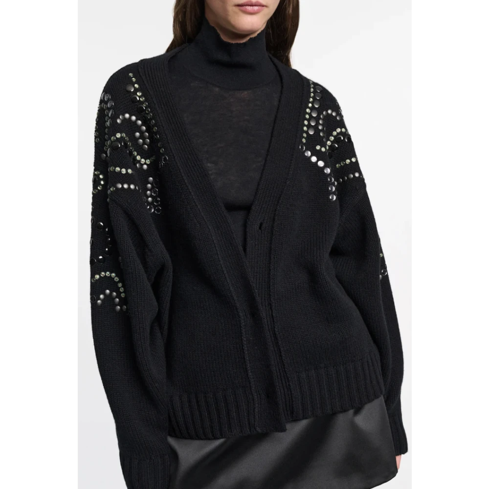 dorothee schumacher Versierde V-hals Cardigan Black Dames