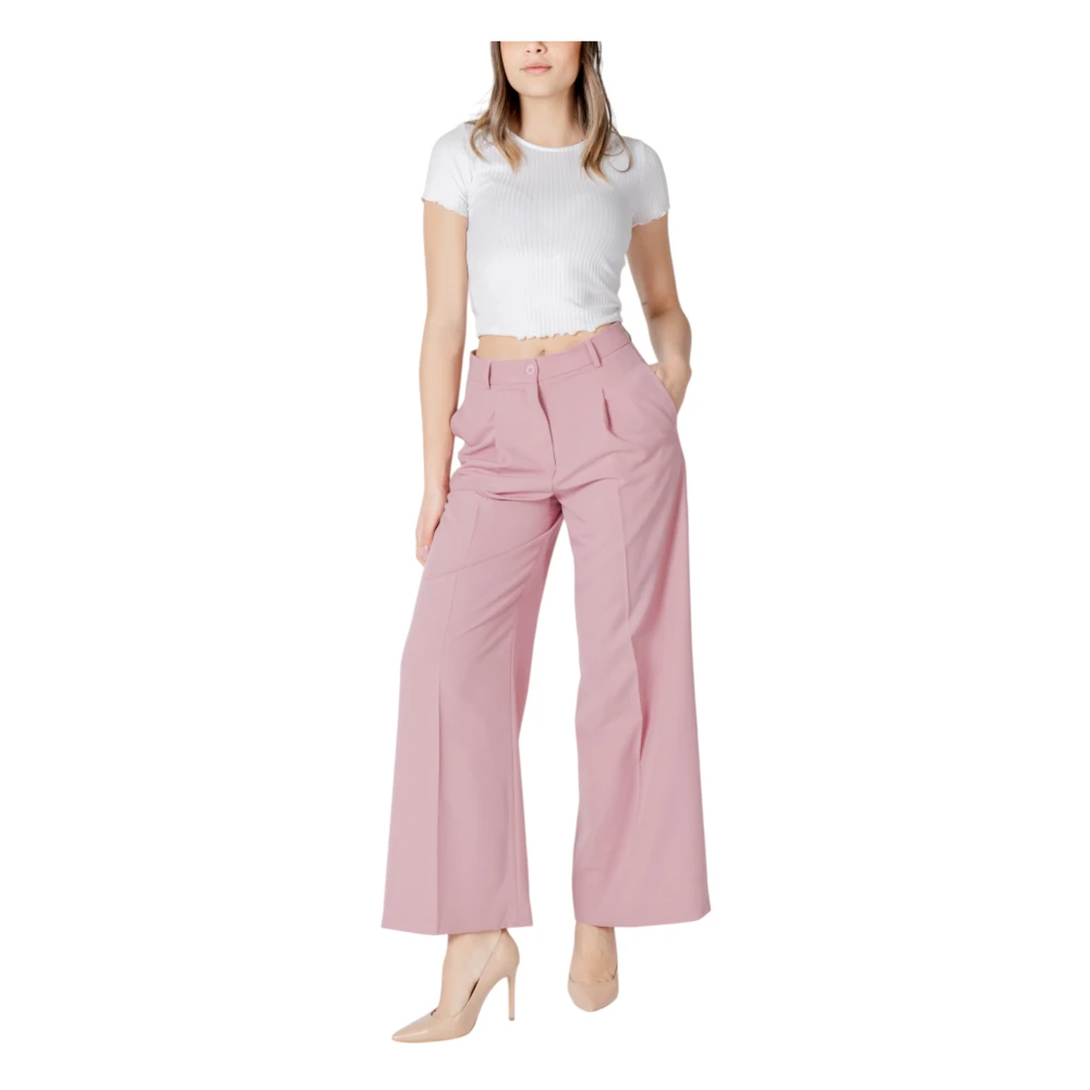 Liu Jo Elegante Palazzo Broek voor Vrouwen Pink Dames