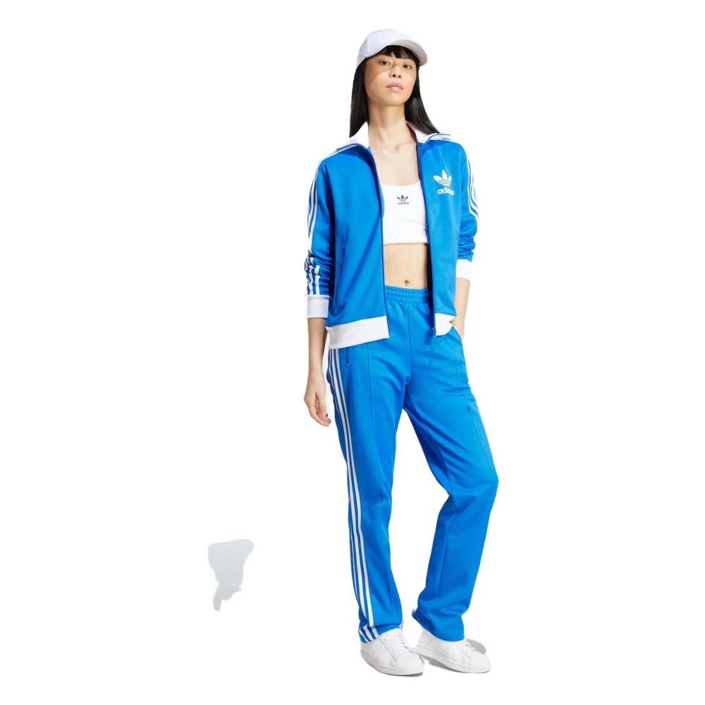 Adidas Beckenbauer Lange broek Blue Dames