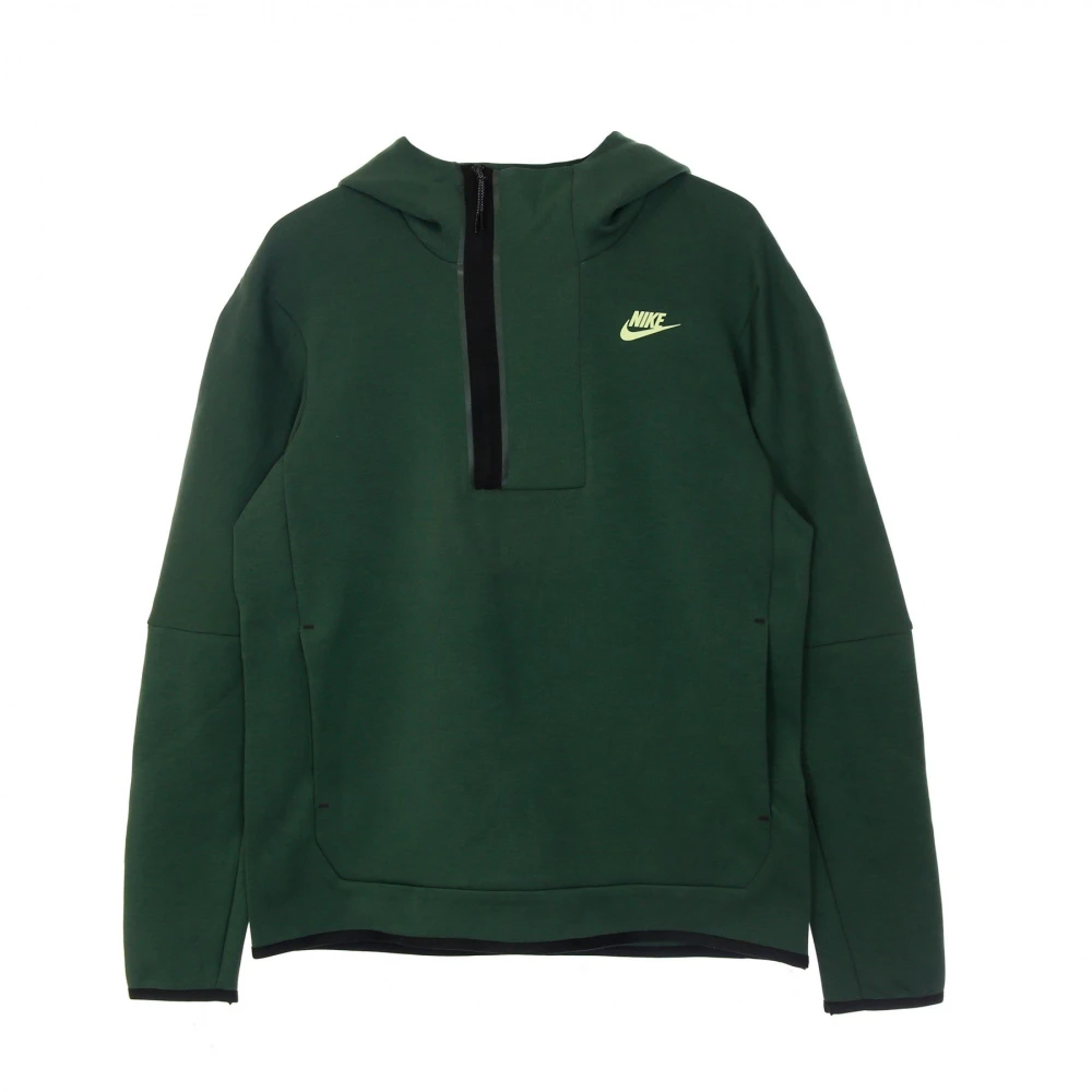 Nike Tech Fleece Half Zip Hoodie Green Heren
