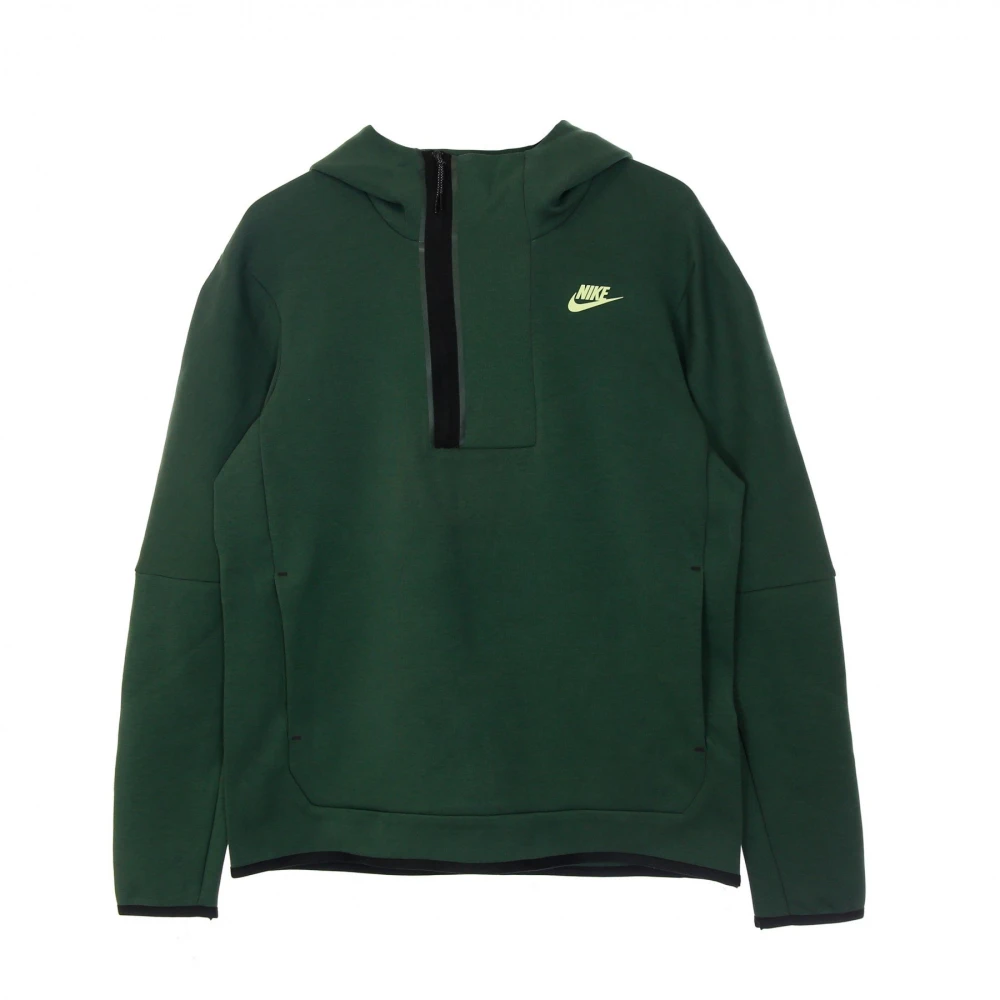 Nike Lichte hoodie met halve rits Green Heren