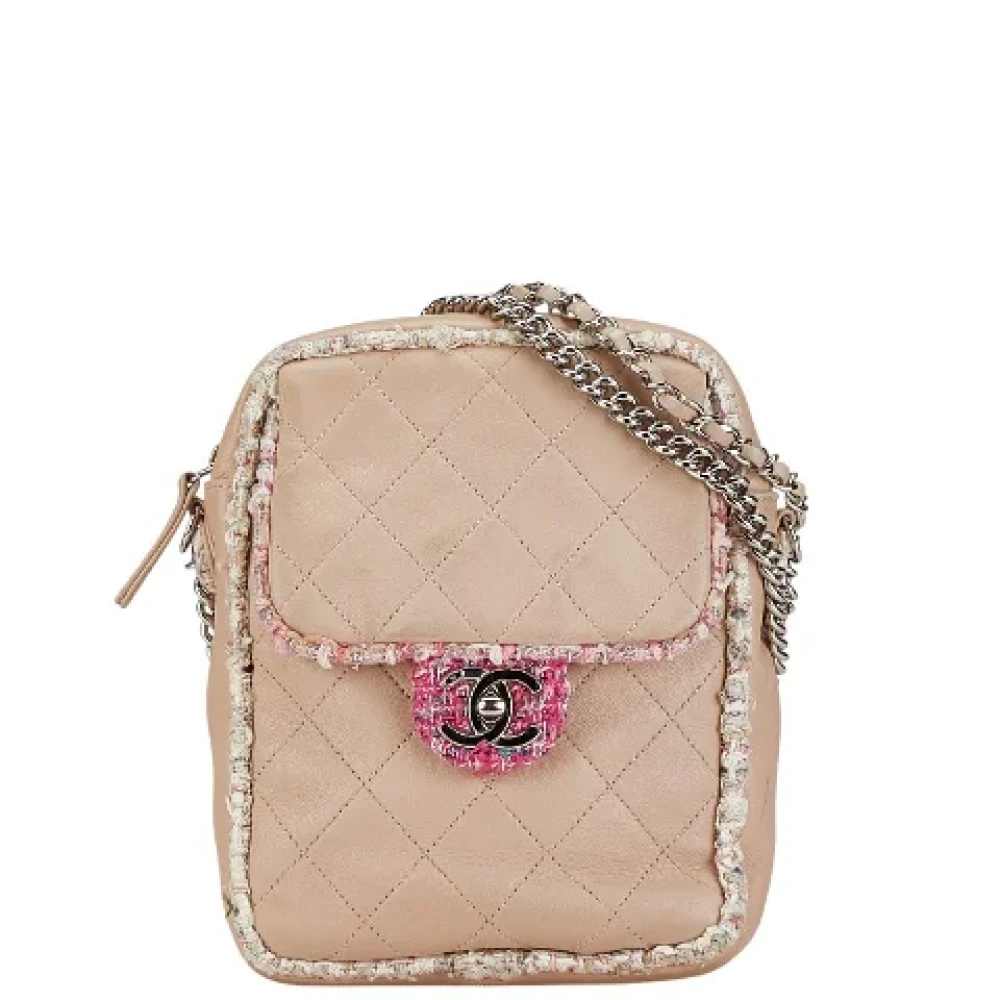 Chanel Vintage Pre-owned Leather handbags Pink Dames