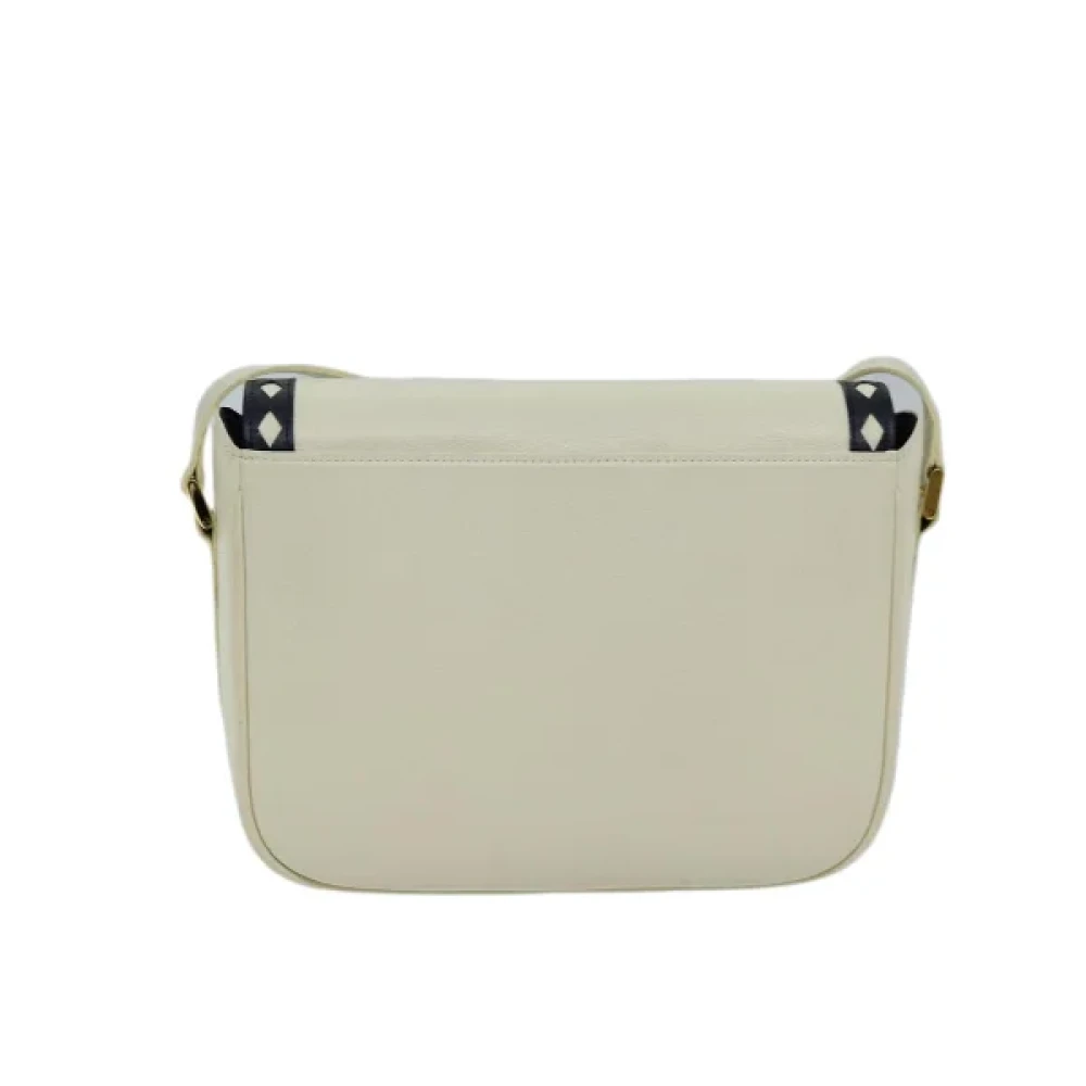 Yves Saint Laurent Vintage Pre-owned Leather shoulder-bags Beige Dames