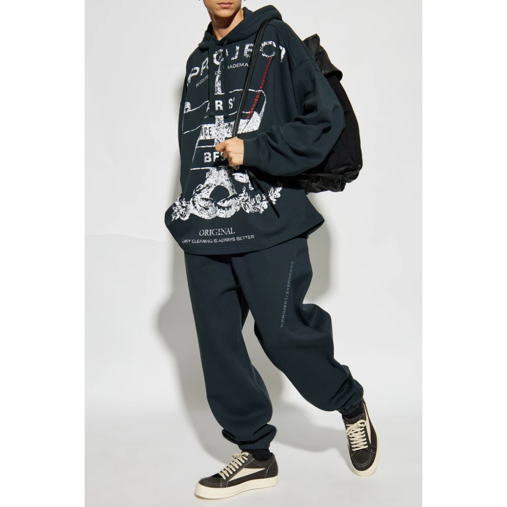 Y Project Gedrukte sweatshirt Gray Heren