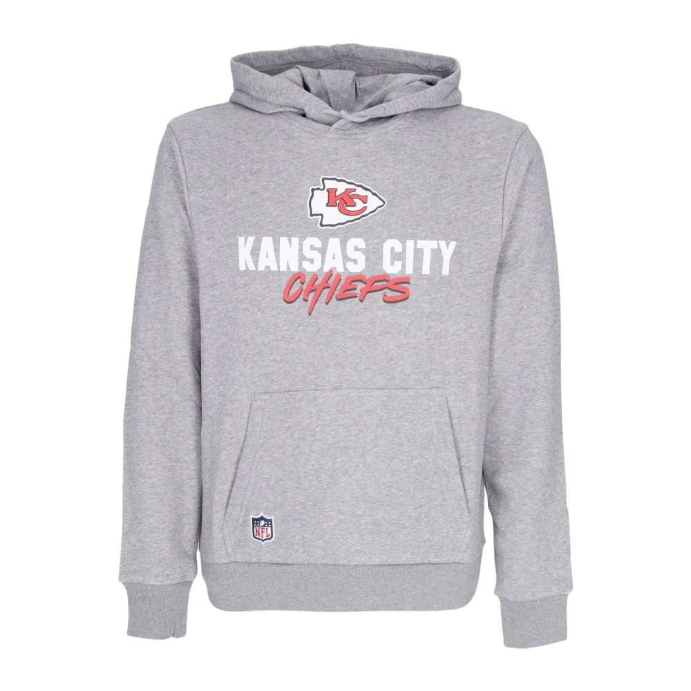 New era Kansas City Chiefs Script Hoodie Gray Heren