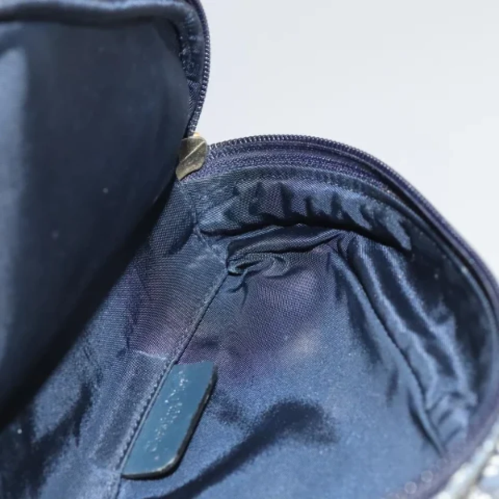 Dior Vintage Pre-owned Canvas clutches Black Dames