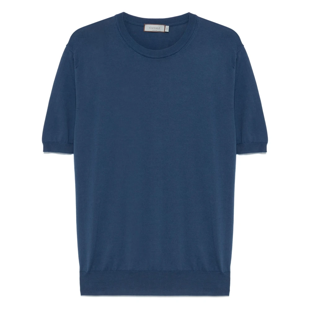 Canali - Tops > T-Shirts - Blue - Canali - Modalova